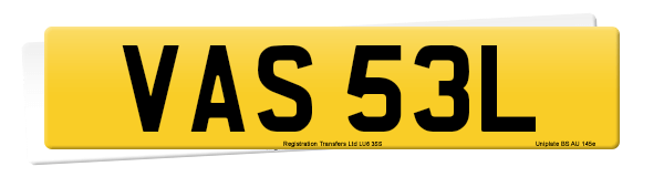 Registration number VAS 53L